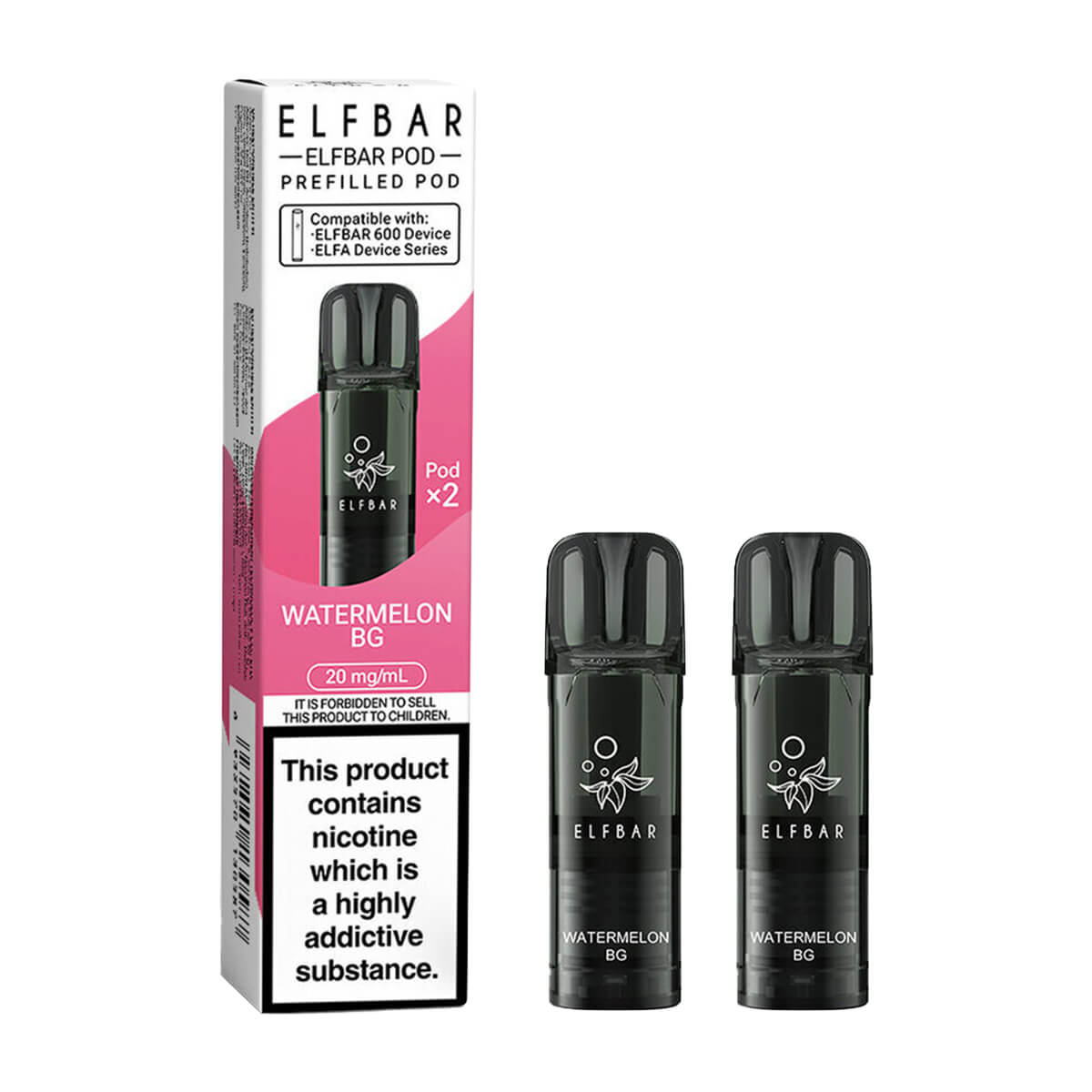 Watermelon BG ELF Bar 600 Prefilled Pods