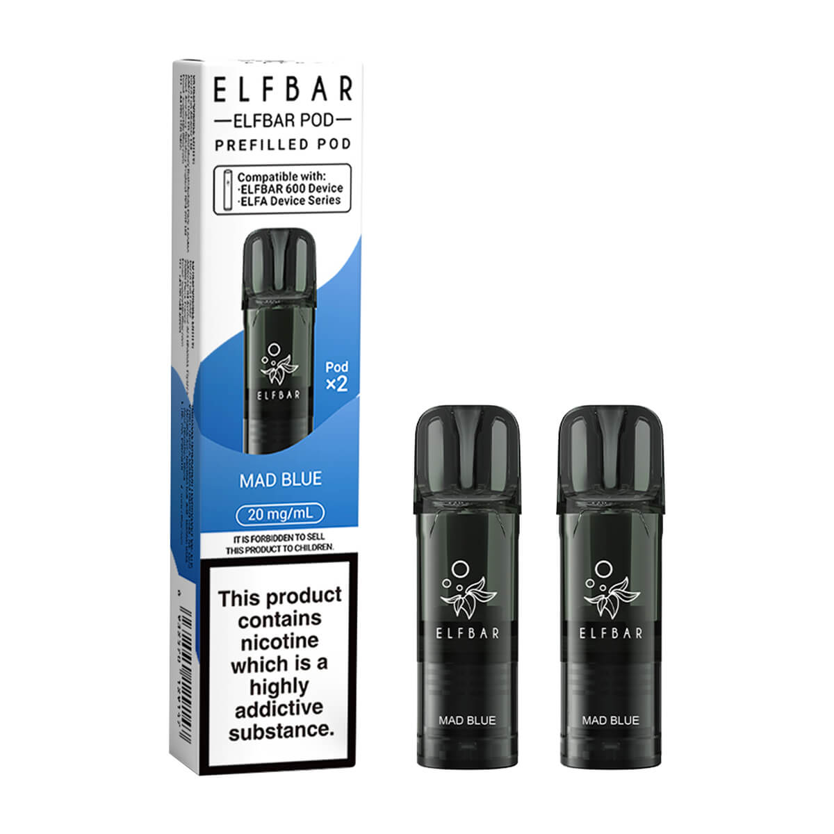 Mad Blue ELF Bar 600 Prefilled Pods