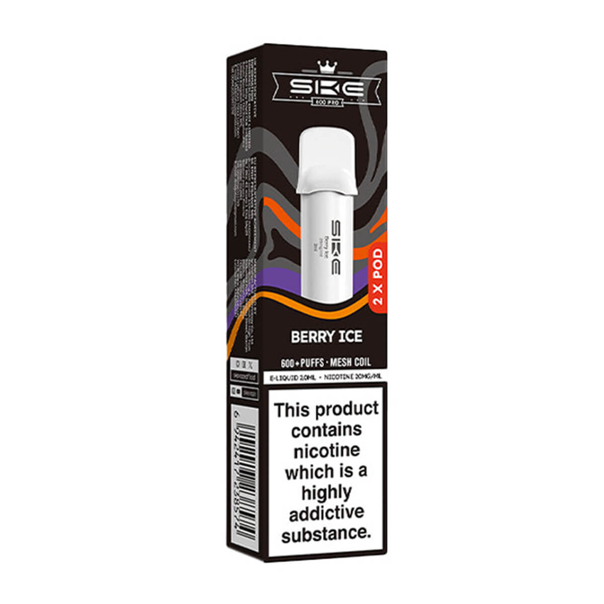 SKE Crystal Bar 600 Pro Prefilled Pods