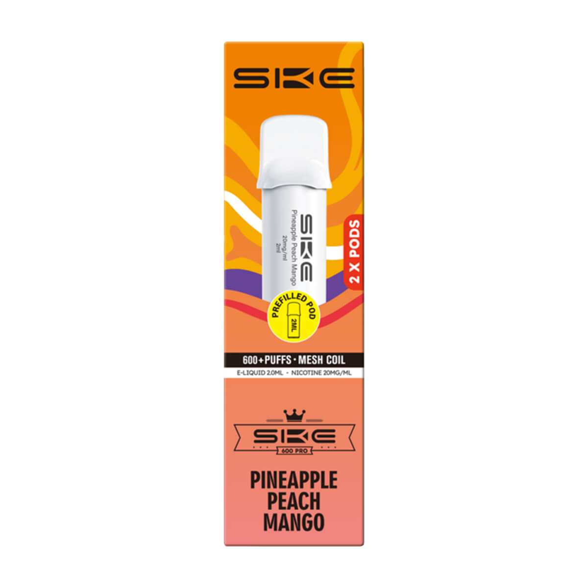 SKE Crystal Bar 600 Pro Prefilled Pods