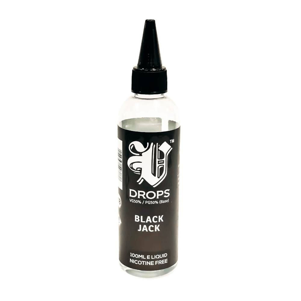 Black Jack 100ml Short Fill E-Liquid V Drops - Rainbow Range