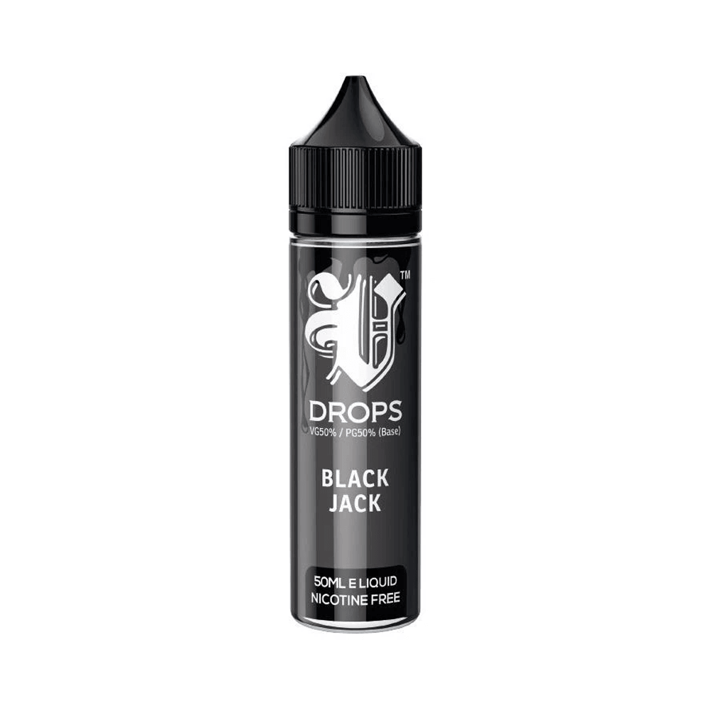 Black Jack 50ml Short Fill E-Liquid V Drops - Rainbow Range