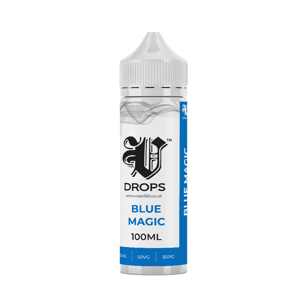 Blue Magic 100ml E-Liquid by V Drops White Range