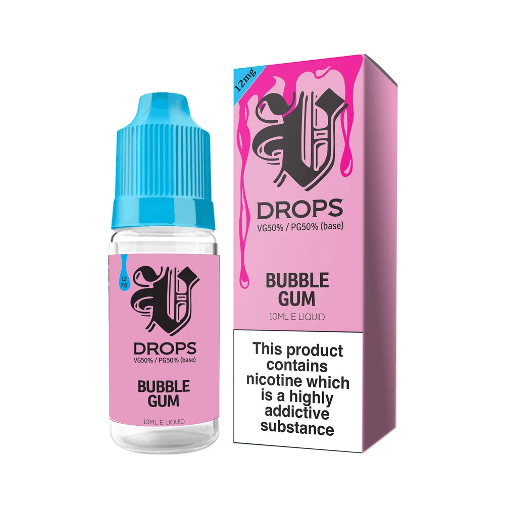 Bubblegum E-Liquid V Drops - Rainbow Range