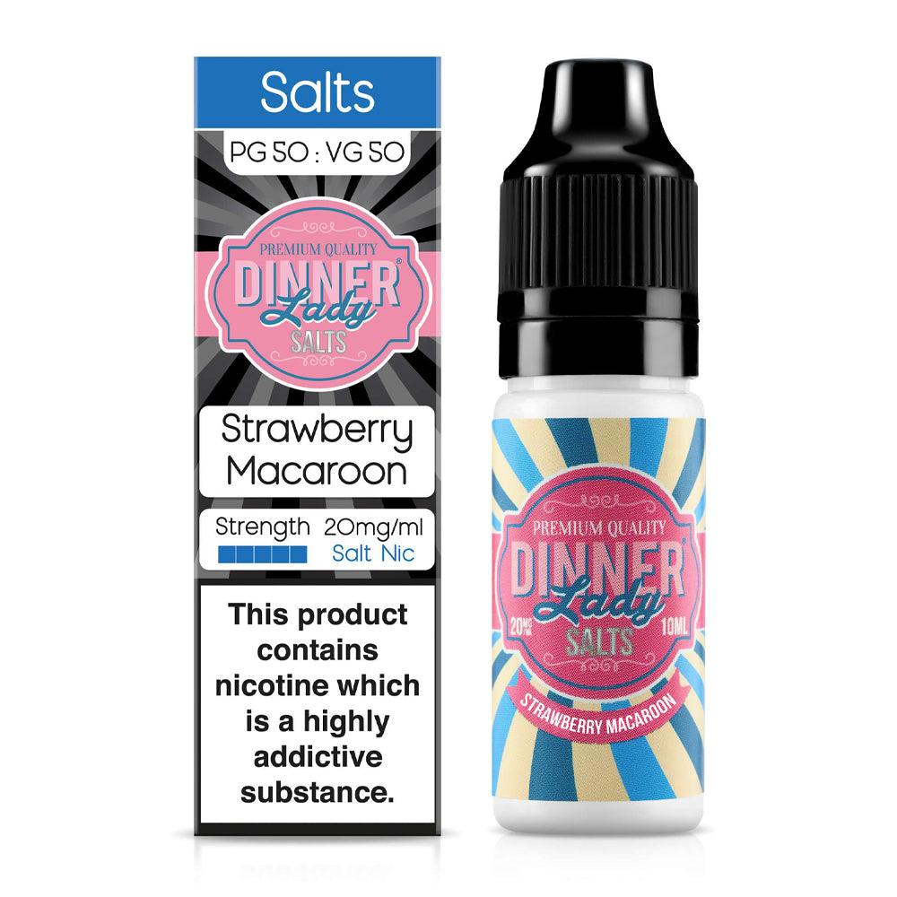Strawberry Macaroon Nic Salt E-Liquid By Dinner Lady