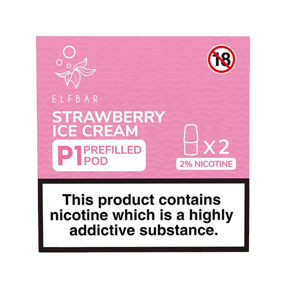 ELF Bar Mate 500 Pods P1 Strawberry Ice Cream