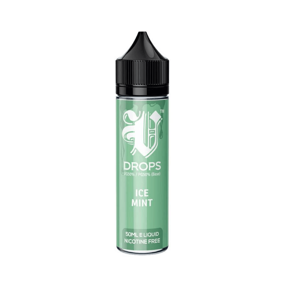 Ice Mint 50ml Short Fill E-Liquid V Drops - Rainbow Range