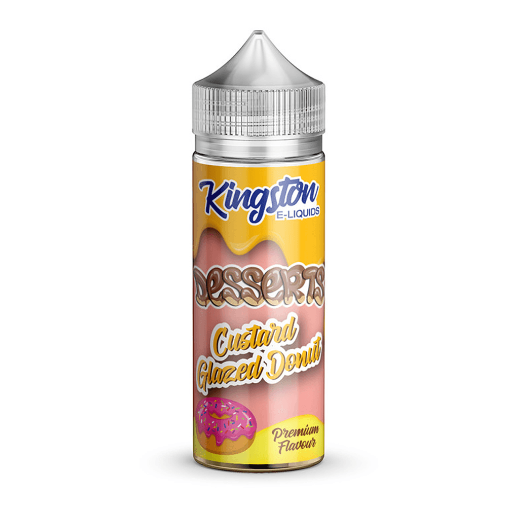 Custard Glazed Donut Dessert 100ml Shortfill E-Liquid by Kingston