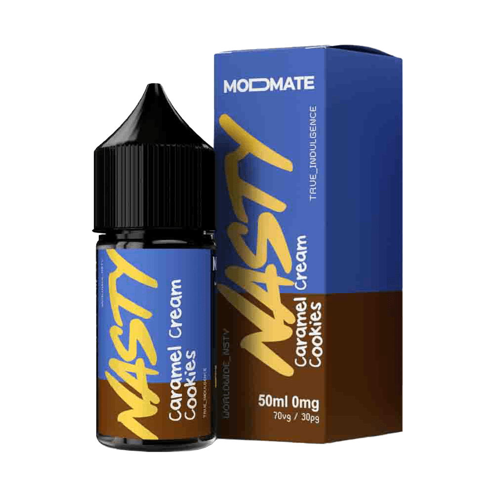 Caramel Cream Cookies 50ml Shortfill E-Liquid By Nasty Modmate