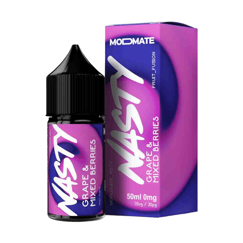 Grape Mix Berries 50ml Shortfill E-Liquid By Nasty Modmate