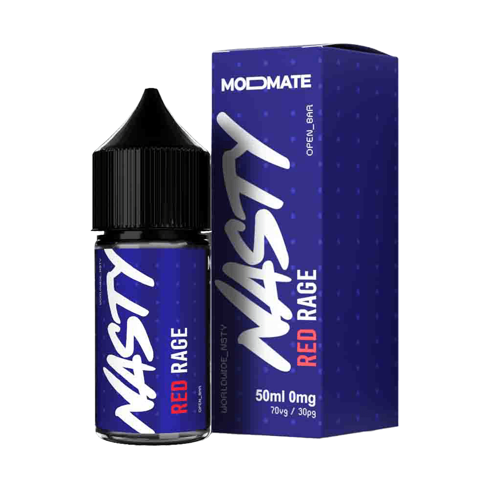Red Rage 50ml Shortfill E-Liquid By Nasty Modmate