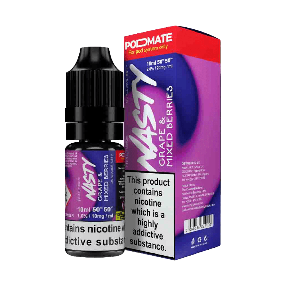 Grape Mix Berries Nic Salt E-Liquid By Nasty Podmate