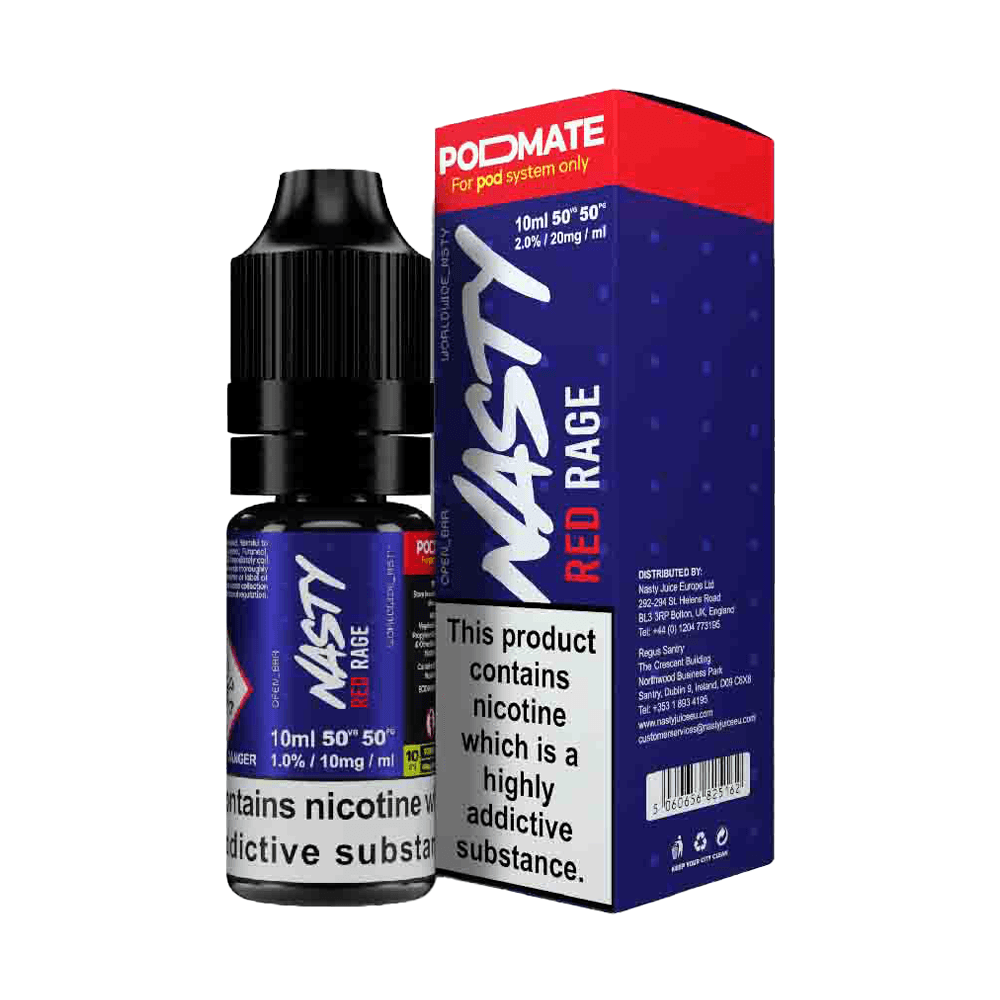 Red Rage Nic Salt E-Liquid By Nasty Podmate
