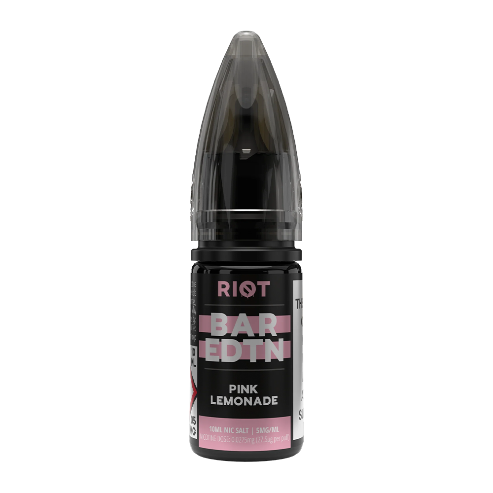 Pink Lemonade Nic Salt E-Liquid by Riot Bar EDTN