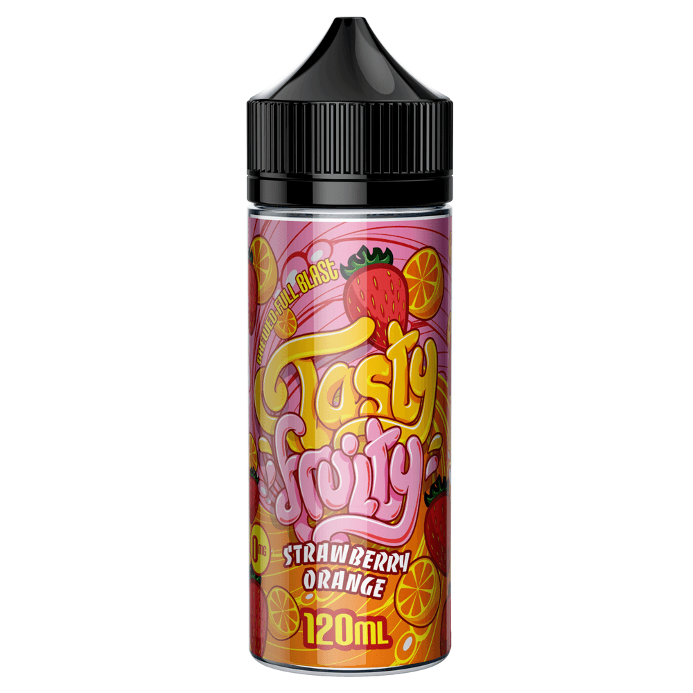 Strawberry Orange 100ml shortfill E liquid by Tasty Fruity