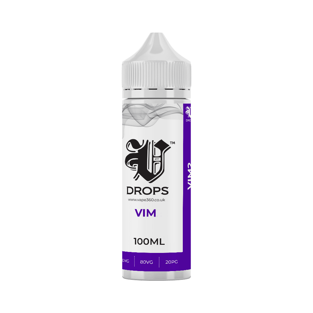 Vim 100ml E-Liquid by V Drops White Range