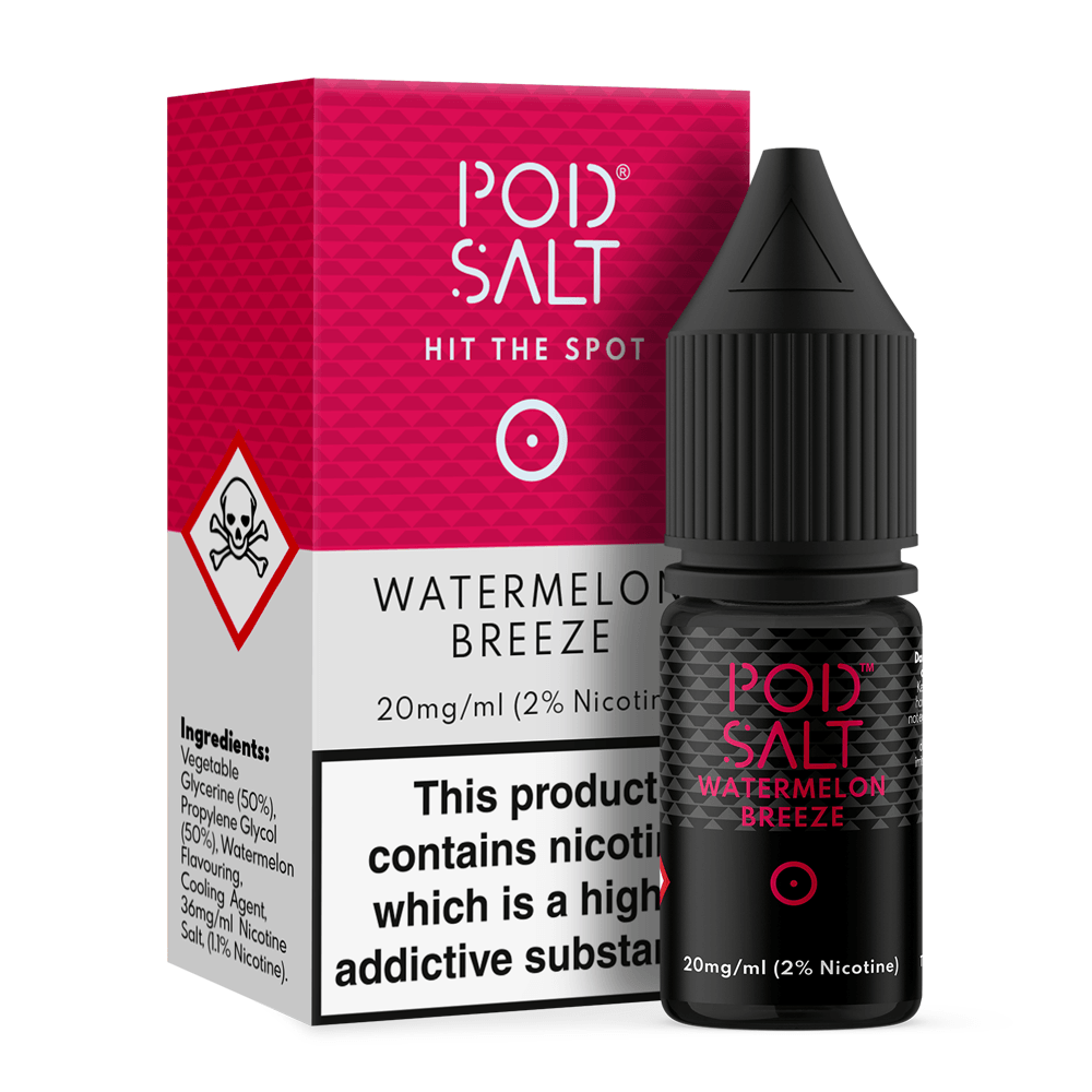 Watermelon Breeze Nicotine Salt E-Liquid by Core Pod Salt