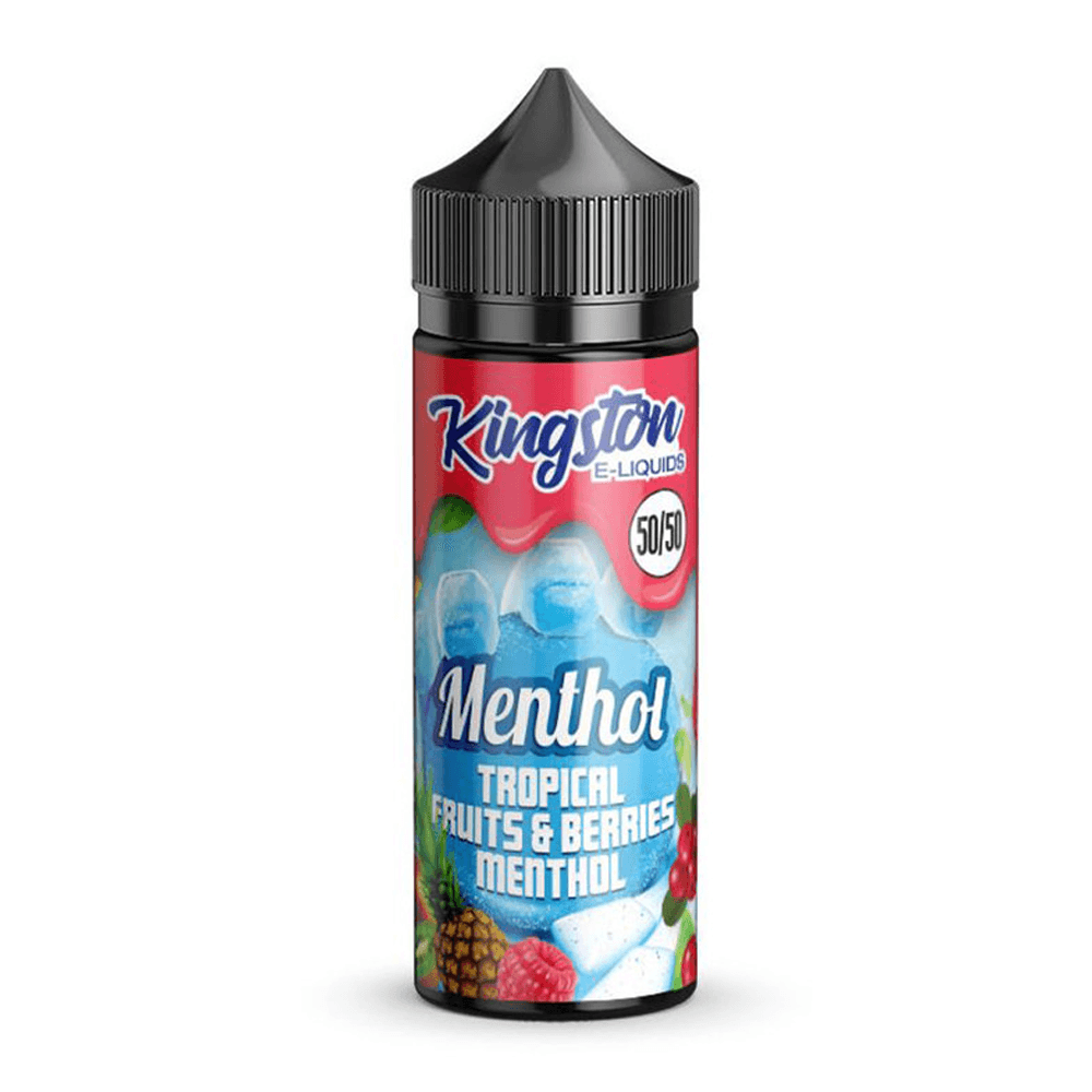 Tropical Fruits & Berries Menthol 50/50 100ml Shortfill E-Liquid by Kingston