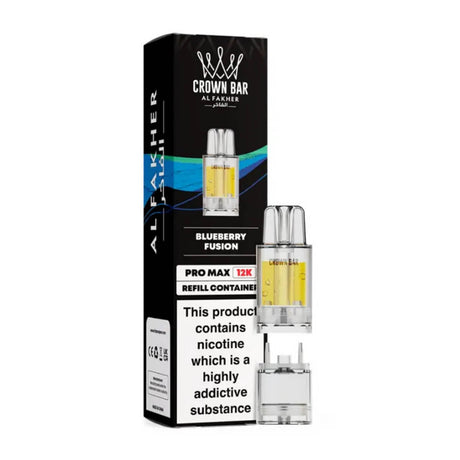 Blueberry Fusion Crown Bar Pro Max 12K Refill Pods by Al Fakher