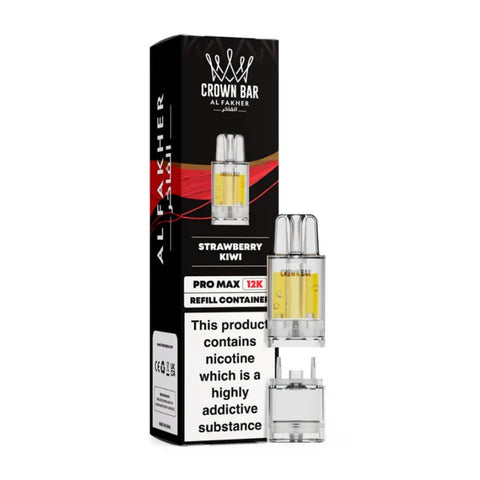 Strawberry Kiwi Crown Bar Pro Max 12K Refill Pods by Al Fakher
