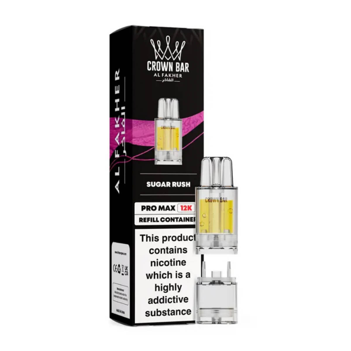 Sugar Rush Crown Bar Pro Max 12K Refill Pods by Al Fakher
