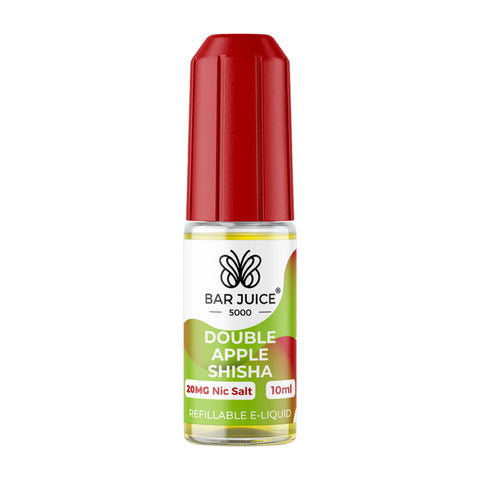 Double Apple Shisha Nic Salt E-Liquid By Bar Juice 5000