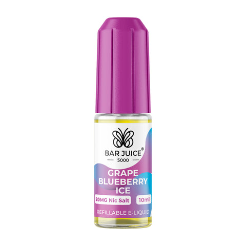 Grape Blueberry Ice Nic Salt E-Liquid By Bar Juice 5000