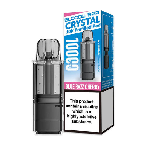 Blue Razz Cherry Bloody Bar Crystal 10K Refill Pod