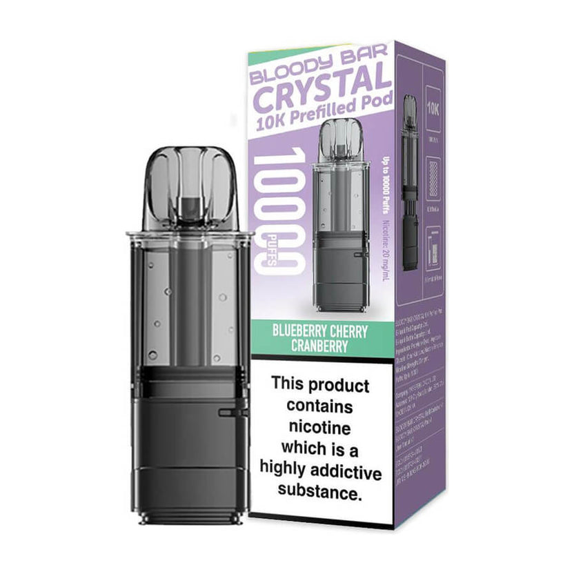Blueberry Cherry Cranberry Bloody Bar Crystal 10K Refill Pod