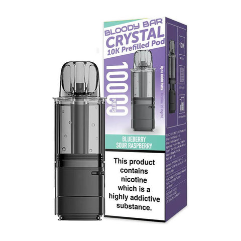 Blueberry Sour Raspberry Bloody Bar Crystal 10K Refill Pod