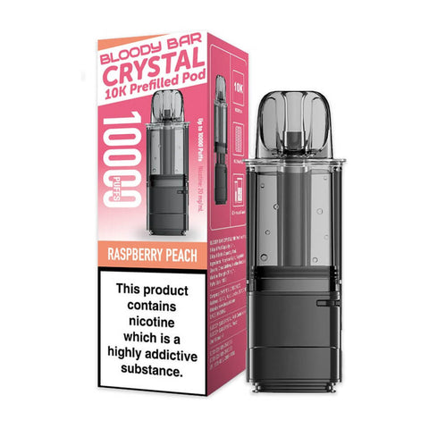 Raspberry Peach Bloody Bar Crystal 10K Refill Pod