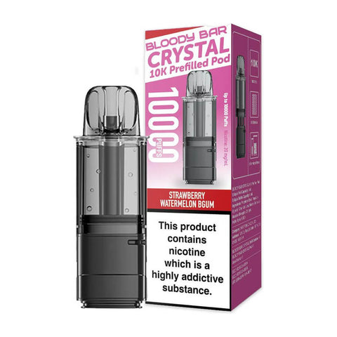 Strawberry Watermelon Bubblegum Bloody Bar Crystal 10K Refill Pod