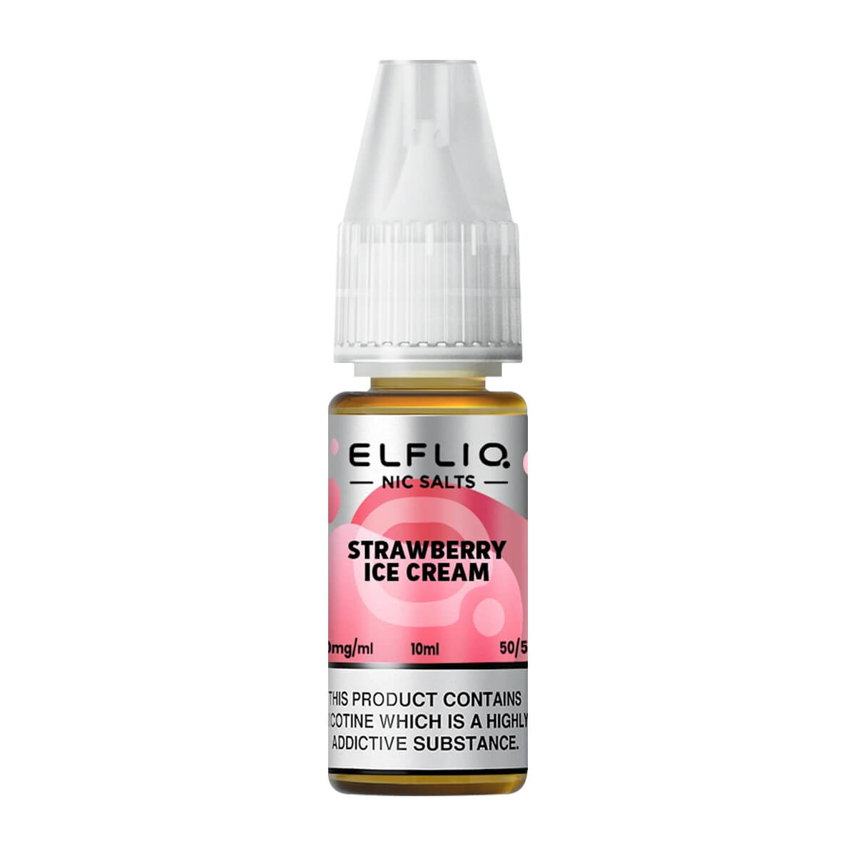 Elfliq Strawberry Ice Cream Nic Salt E-liquid By ELF Bar