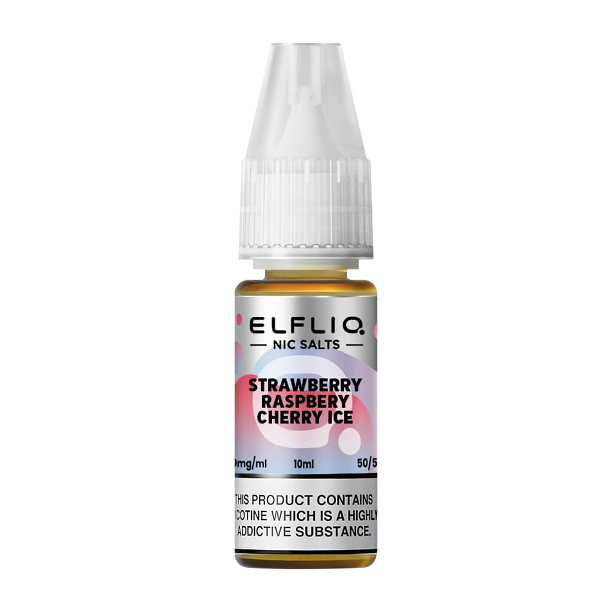 Elfliq Strawberry Raspberry Cherry Ice Nic Salt E-liquid By ELF Bar