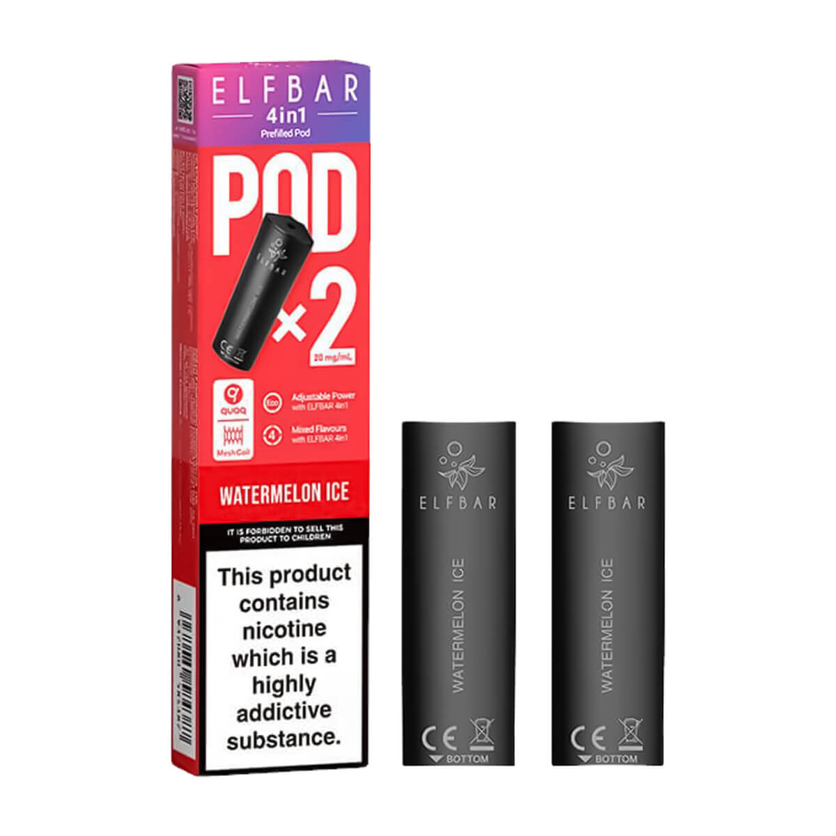 elfbar watermelon pods Elf Bar 600 Watermelon Strawberry Vape main image 0