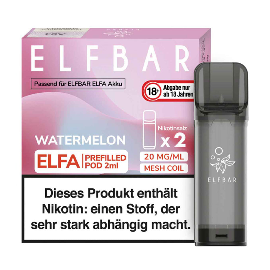 Watermelon Elfa Prefilled Pods By Elf Bar