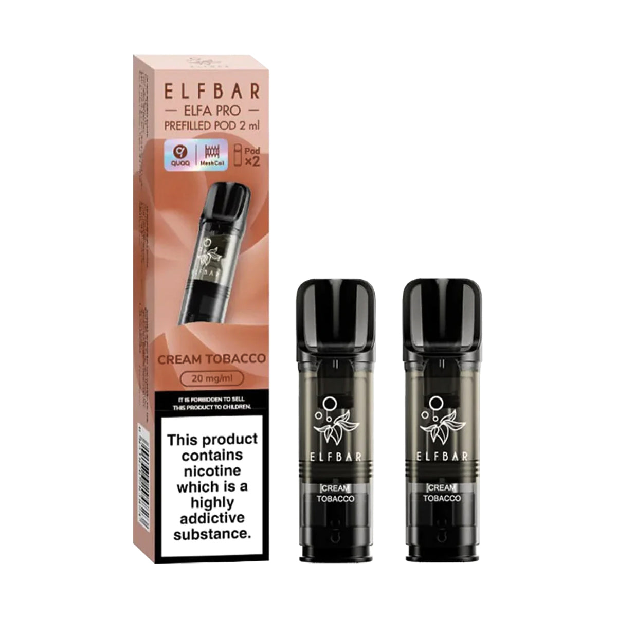 ELF Bar ELFA Pro Prefilled Pods Cream Tobacco Duo