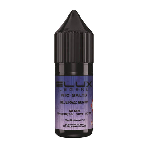 Blue Razz Gummy Nic Salt E-liquid By Elux Legend