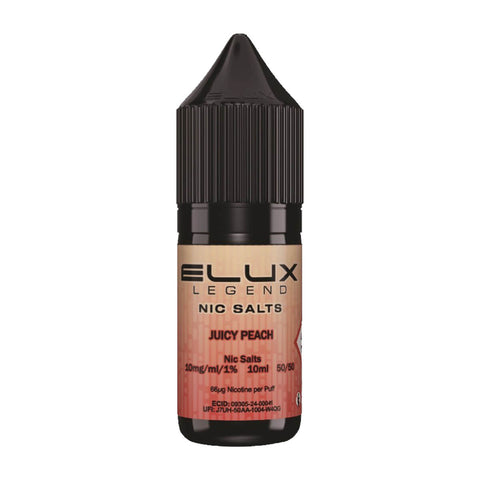 Juicy Peach Nic Salt E-liquid By Elux Legend