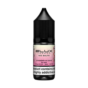 Elux Legend Nic Salt E-liquid Strawberry Ice Cream 