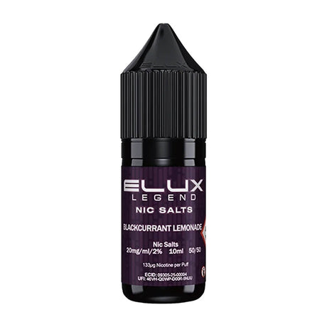 Blackcurrant Lemonade Nic Salt E-liquid By Elux Legend