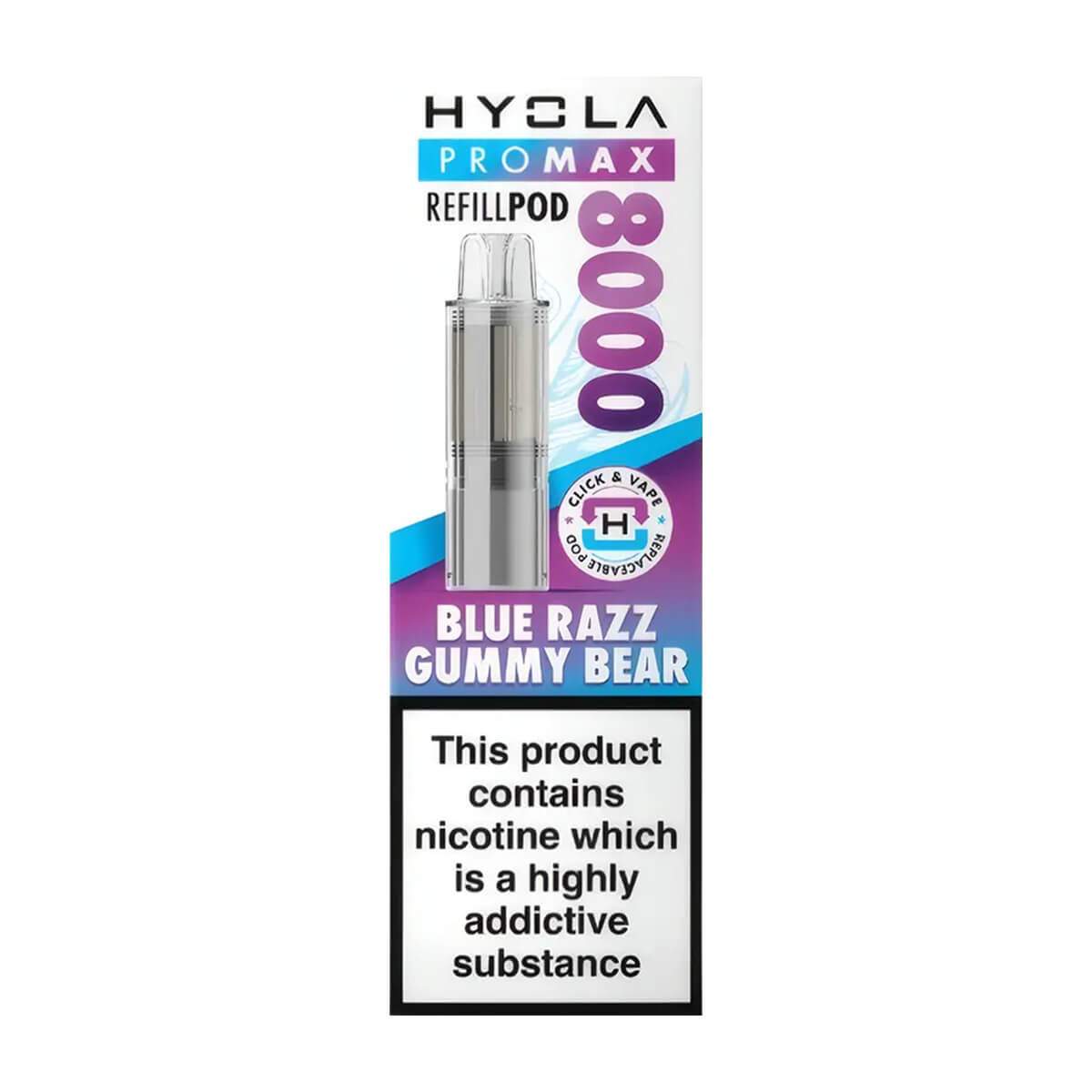 Blue Razz Gummy Bear Hyola Pro Max 8000 Refill Pack – Vape 360 Uk