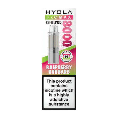Raspberry Rhubarb Hyola Pro Max 8000 Refill Pack