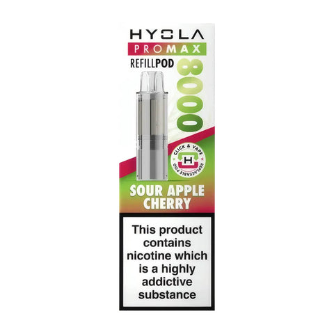 Sour Apple Cherry Hyola Pro Max 8000 Refill Pack