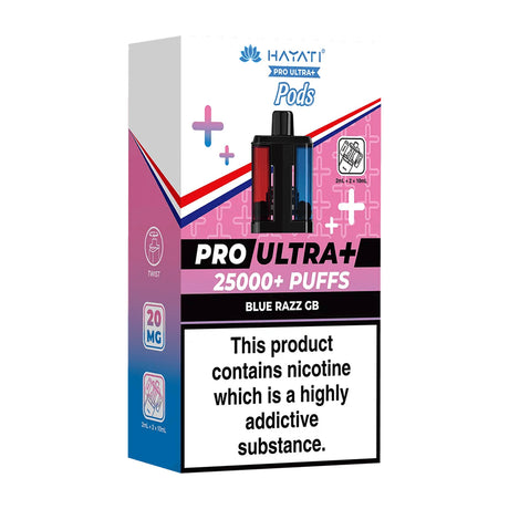 Blue Razz Gummy Bear Pro Ultra Plus 25K Prefilled Pod + Refill by Hayati