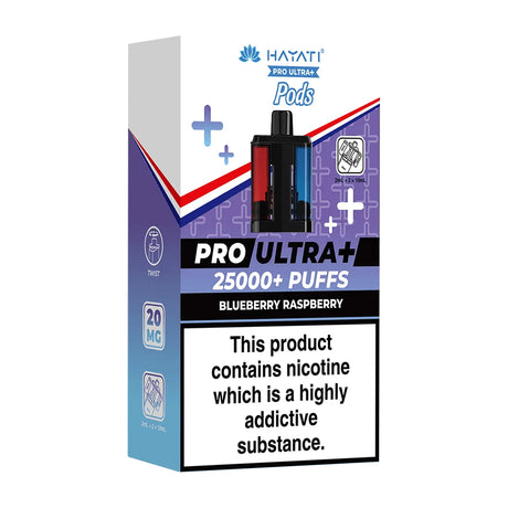 Blueberry Raspberry Pro Ultra Plus 25K Prefilled Pod + Refill by Hayati