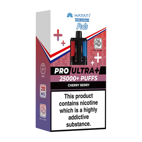 Cherry Berry Pro Ultra Plus 25K Prefilled Pod + Refill by Hayati