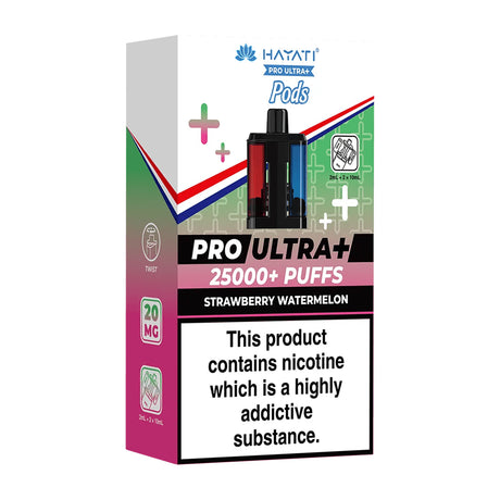Strawberry Watermelon Pro Ultra Plus 25K Prefilled Pod + Refill by Hayati