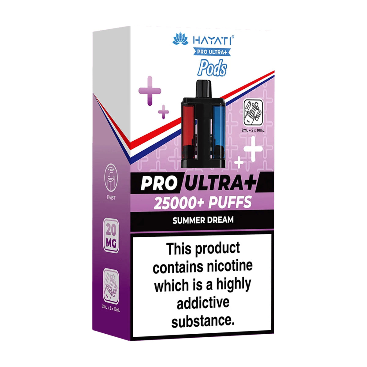 Summer Dream Pro Ultra Plus 25K Prefilled Pod + Refill by Hayati