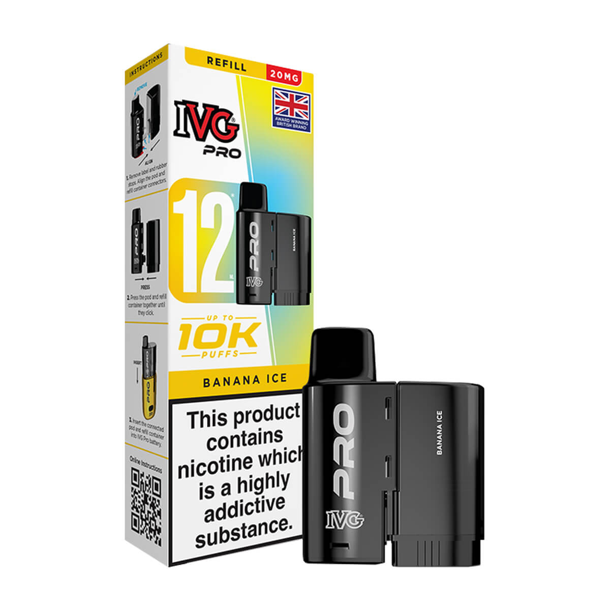 Banana Ice IVG Pro 12 Refill Pack